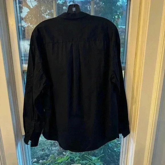 Juun.J Navy Blue Zippered Detail Button Down Shirt - Sz EU 46 US XL - Picture 3 of 12